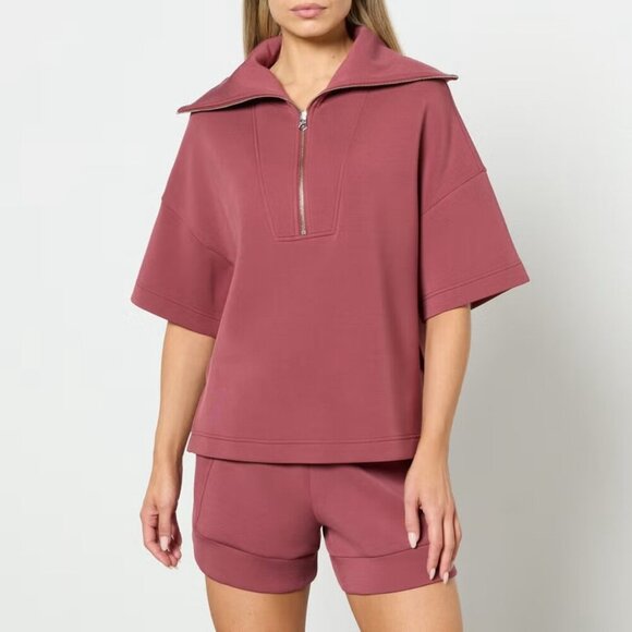Varley Willow Short Sleeve Half-Zip Sweatshirt - Picture 1 of 7